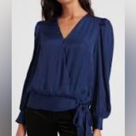 Banana Republic satin wrap top - Picture 1 of 7